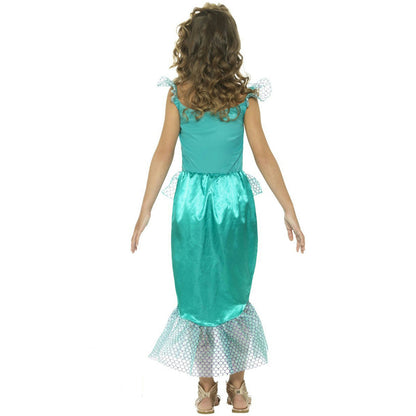 Smiffy's Girls Deluxe Little Mermaid Fairytale Fancy Dress Sz Large 10-12