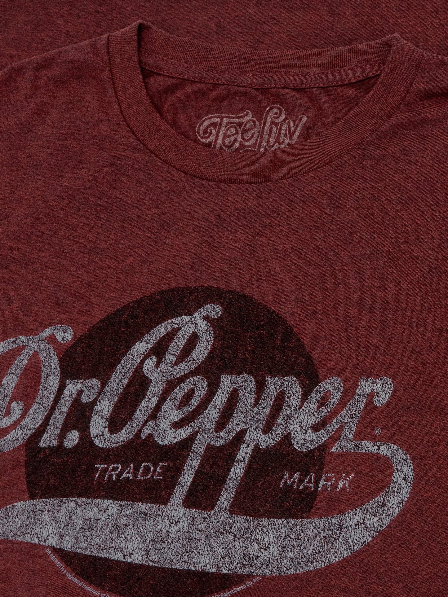 Dr Pepper Trademark Mens T Shirt Red