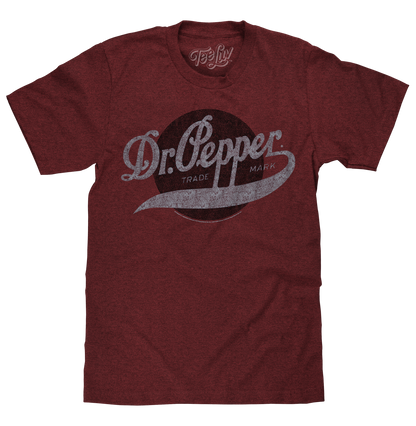 Dr Pepper Trademark Mens T Shirt Red