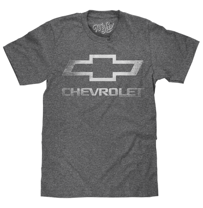 Chevrolet Bowtie Logo Mens T Shirt Gray