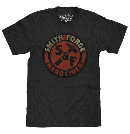 Smith & Forge Hard Cider Logo Mens T Shirt Gray