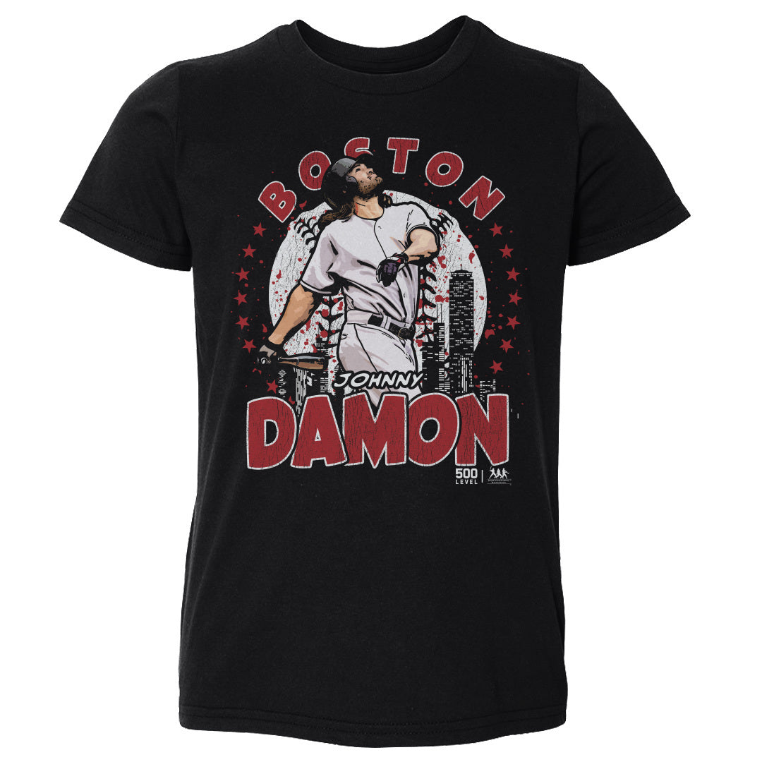 Johnny Damon Boston Gritty WHT