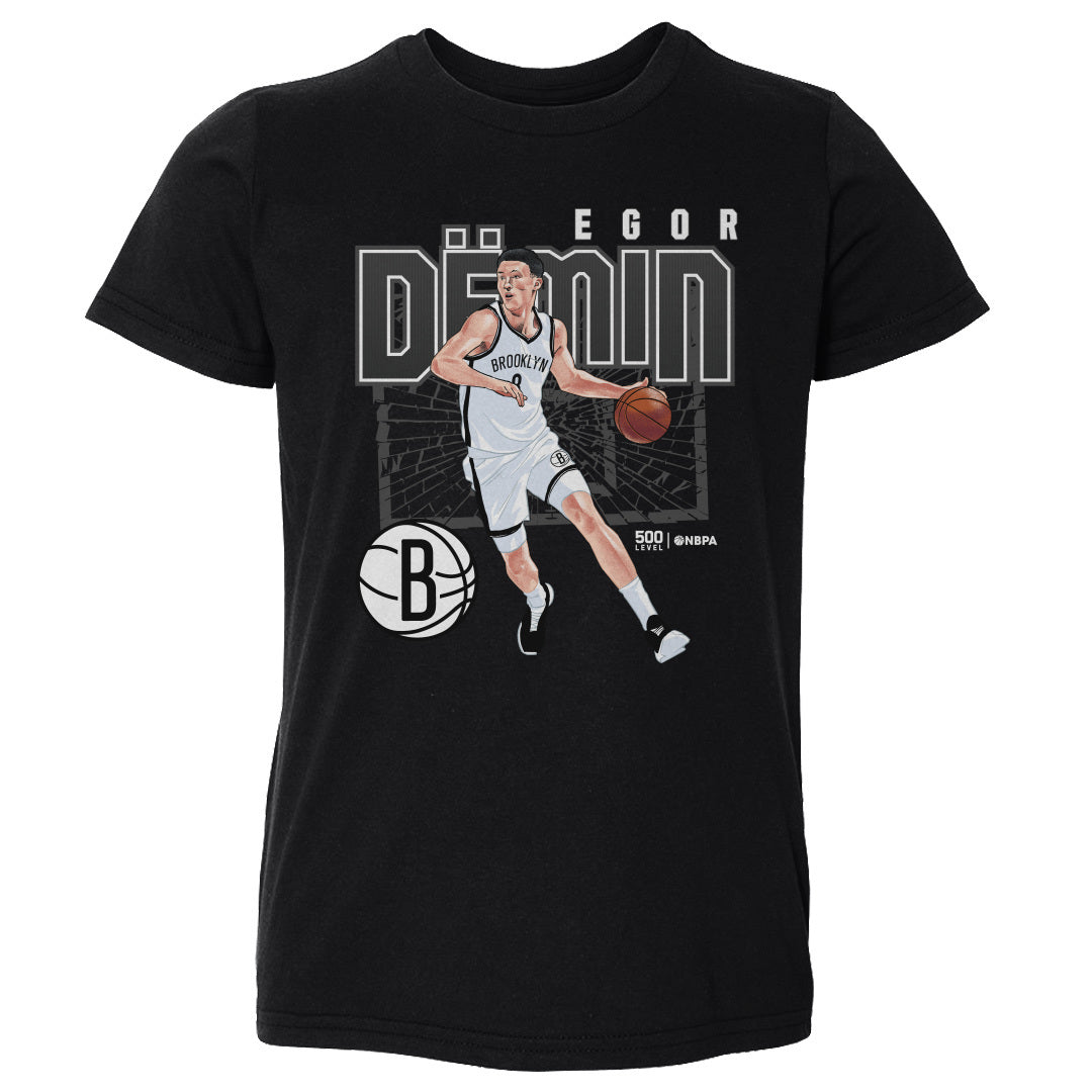Egor Demin Brooklyn Nets Shattered WHT