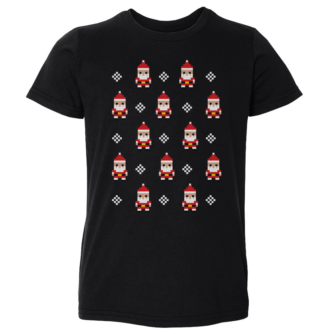Christmas 8-bit Santas WHT