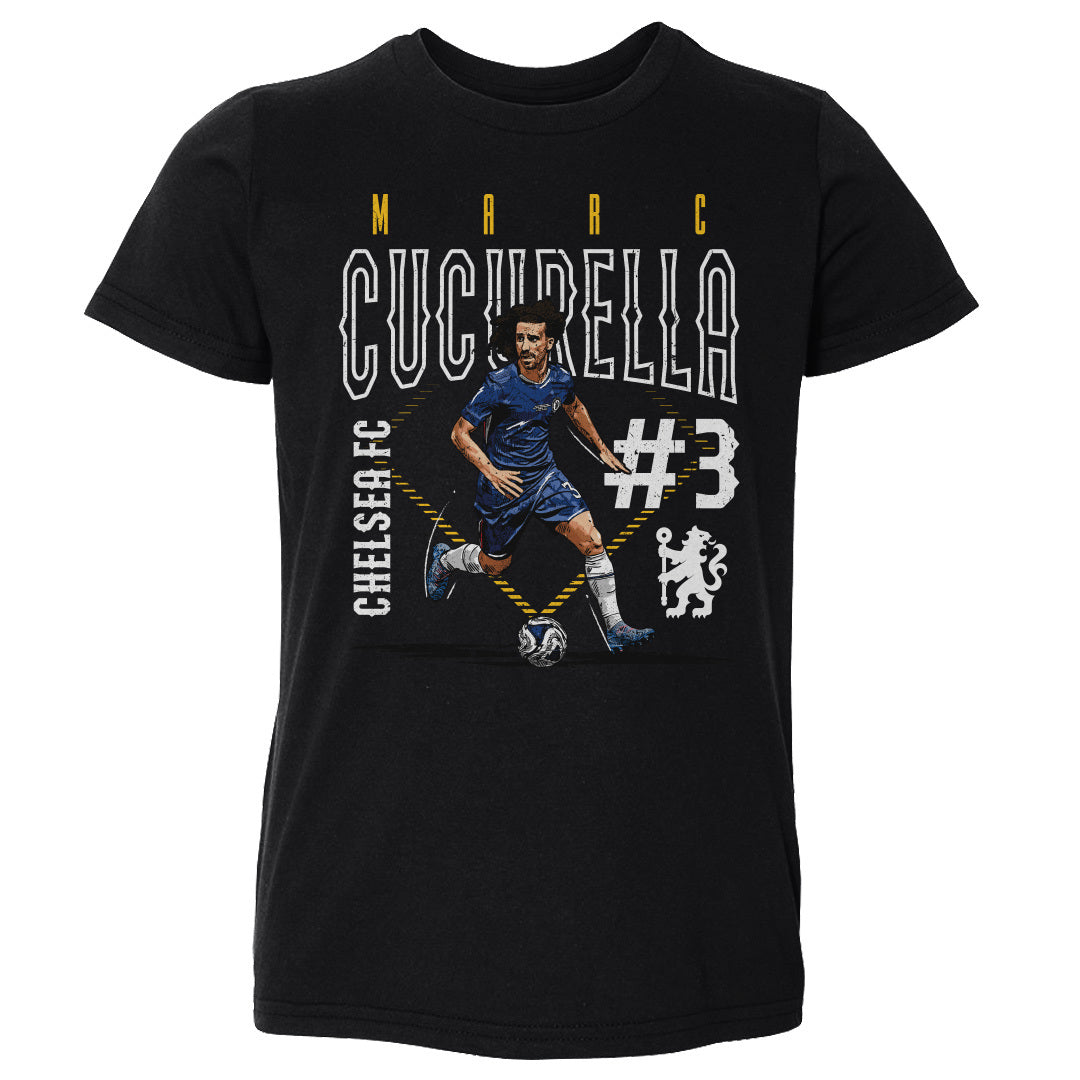 Marc Cucurella Chelsea FC Outline Number WHT