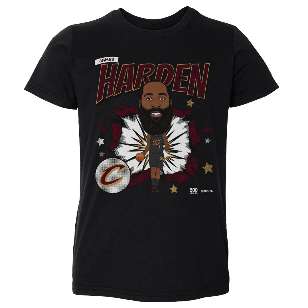 James Harden Cleveland Cavaliers Caricature WHT