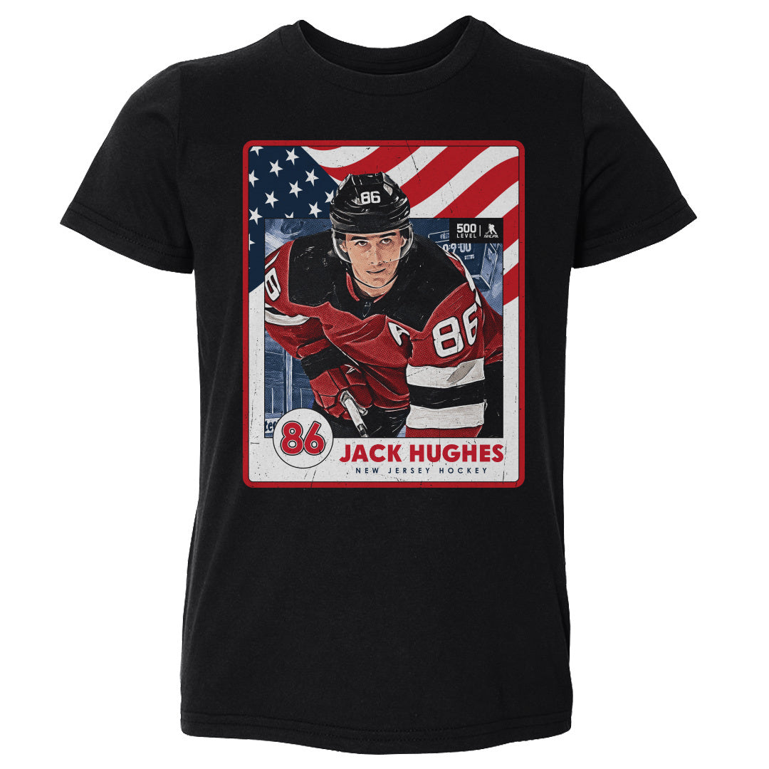Jack Hughes New Jersey USA Card WHT