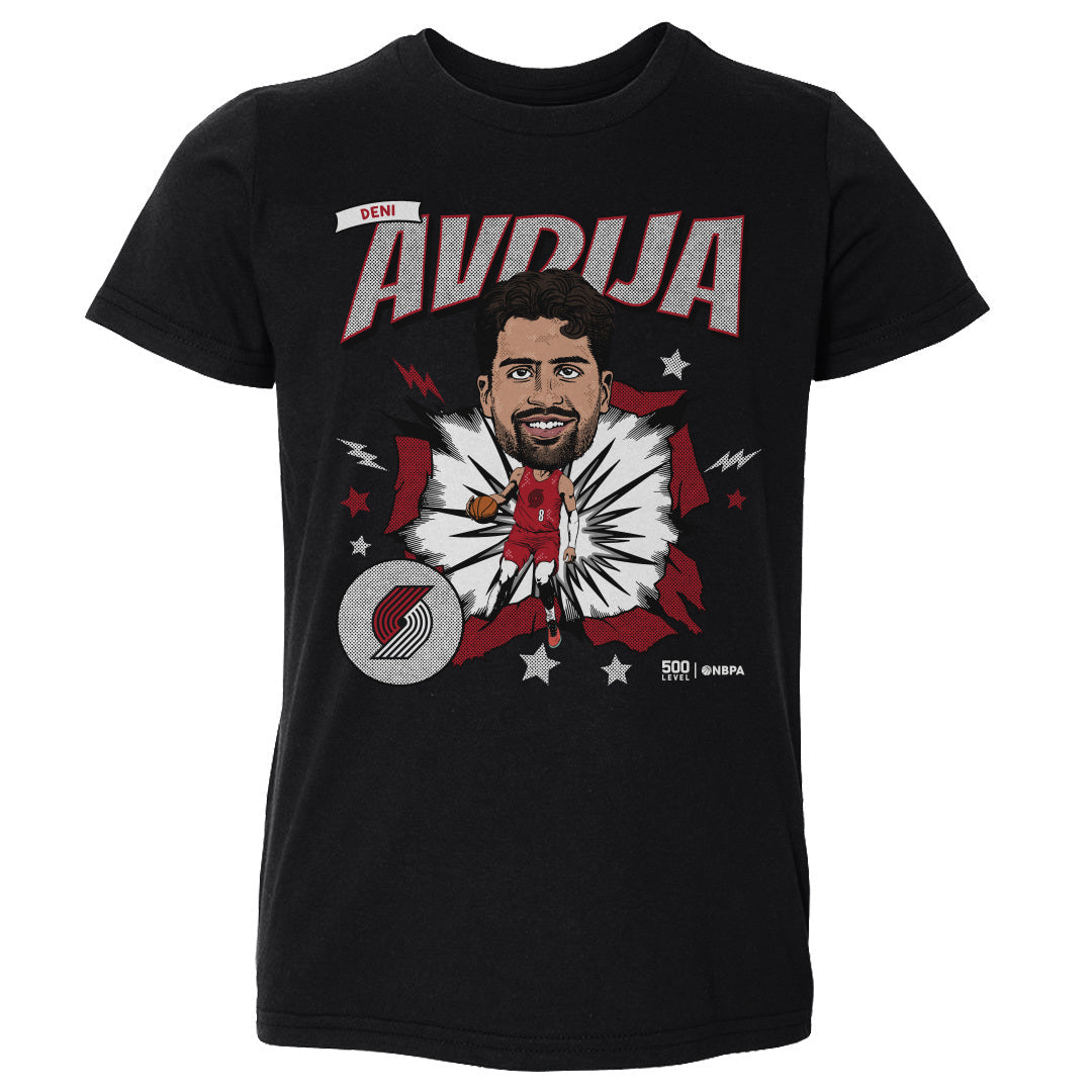 Deni Avdija Portland Trail Blazers Caricature WHT