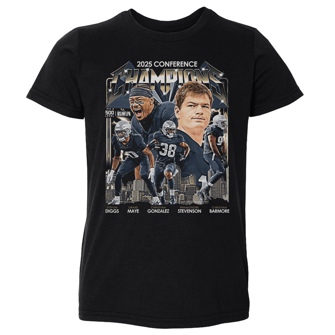 New England Football 2025 Conference Champions Vintage WHT