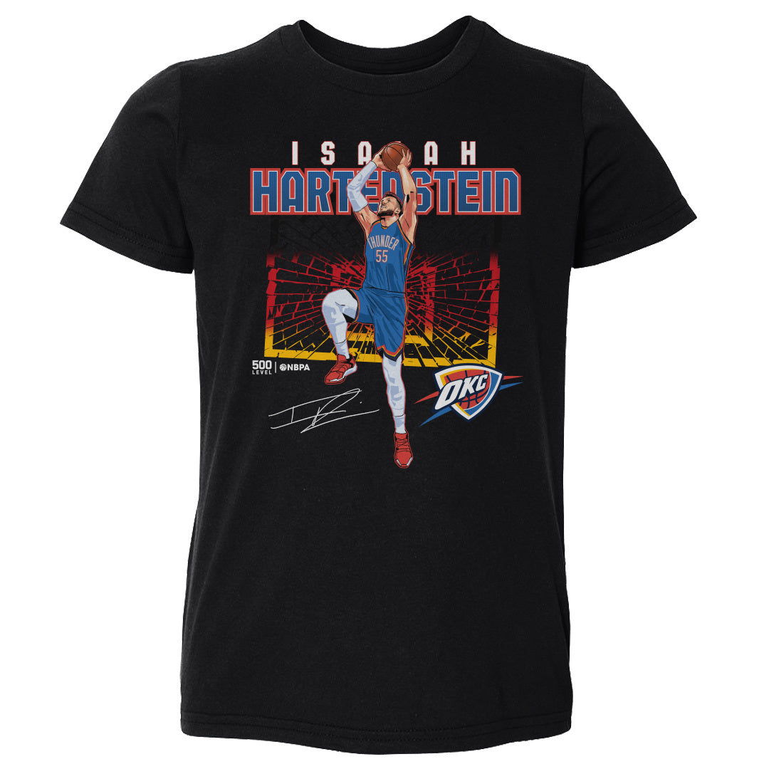 Isaiah Hartenstein Oklahoma City Thunder Shattered Flag WHT