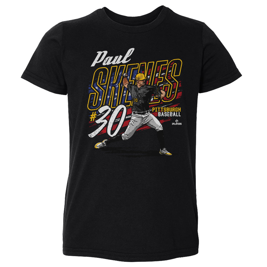 Paul Skenes Pittsburgh American Flag WHT