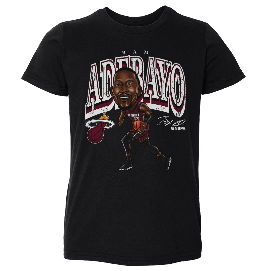 Bam Adebayo Miami Heat Cartoon WHT