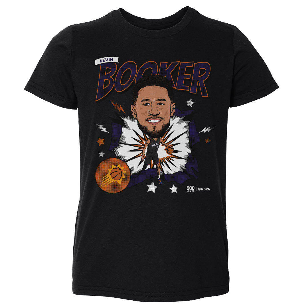 Devin Booker Phoenix Suns Caricature WHT