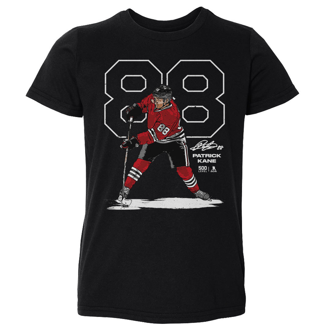 Patrick Kane Chicago Outline WHT