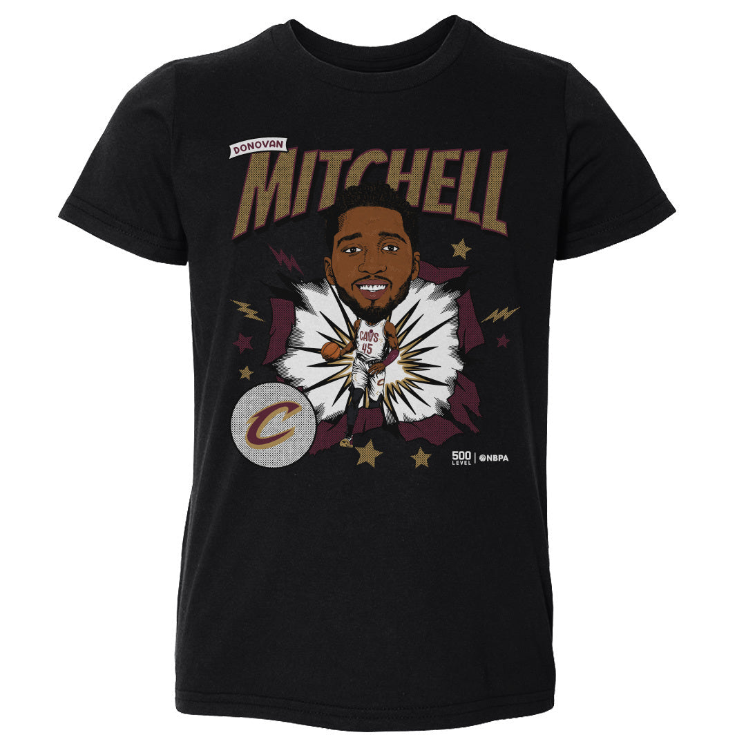 Donovan Mitchell Cleveland Cavaliers Caricature WHT