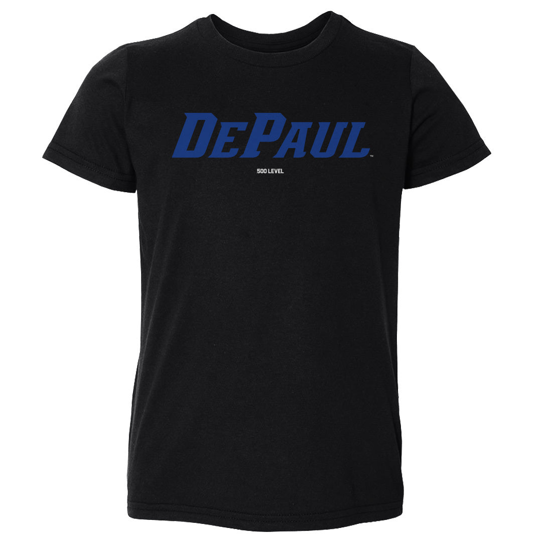 DePaul Blue Demons Wordmark Royal WHT