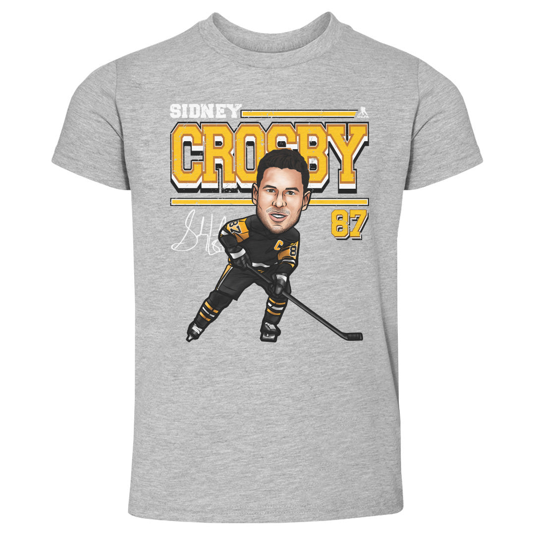 Sidney Crosby Pittsburgh Cartoon WHT