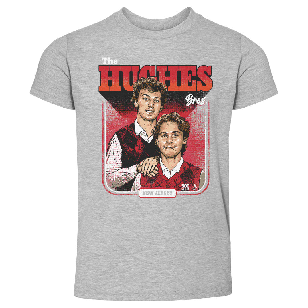 Luke Hughes & Jack Hughes New Jersey Step Brothers WHT