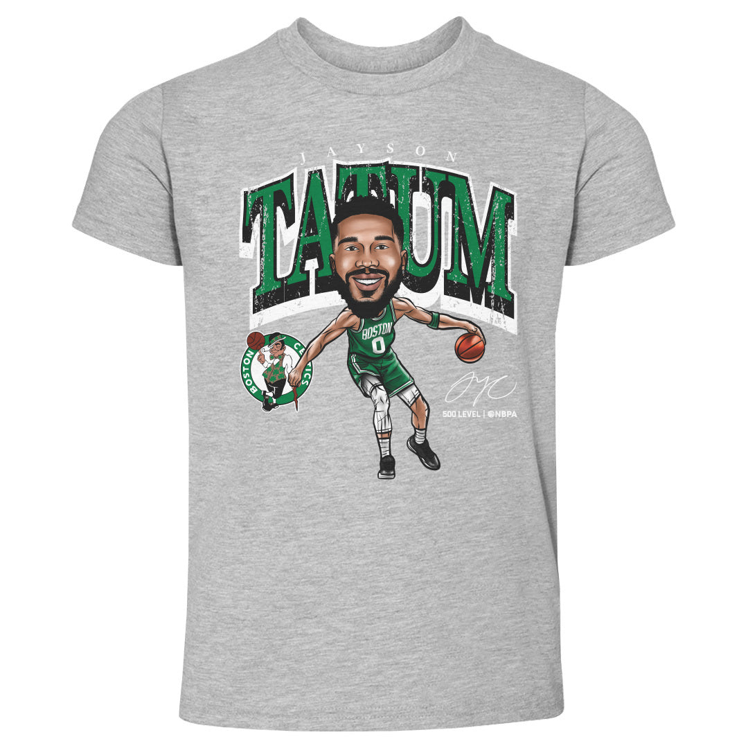 Jayson Tatum Boston Celtics Cartoon WHT