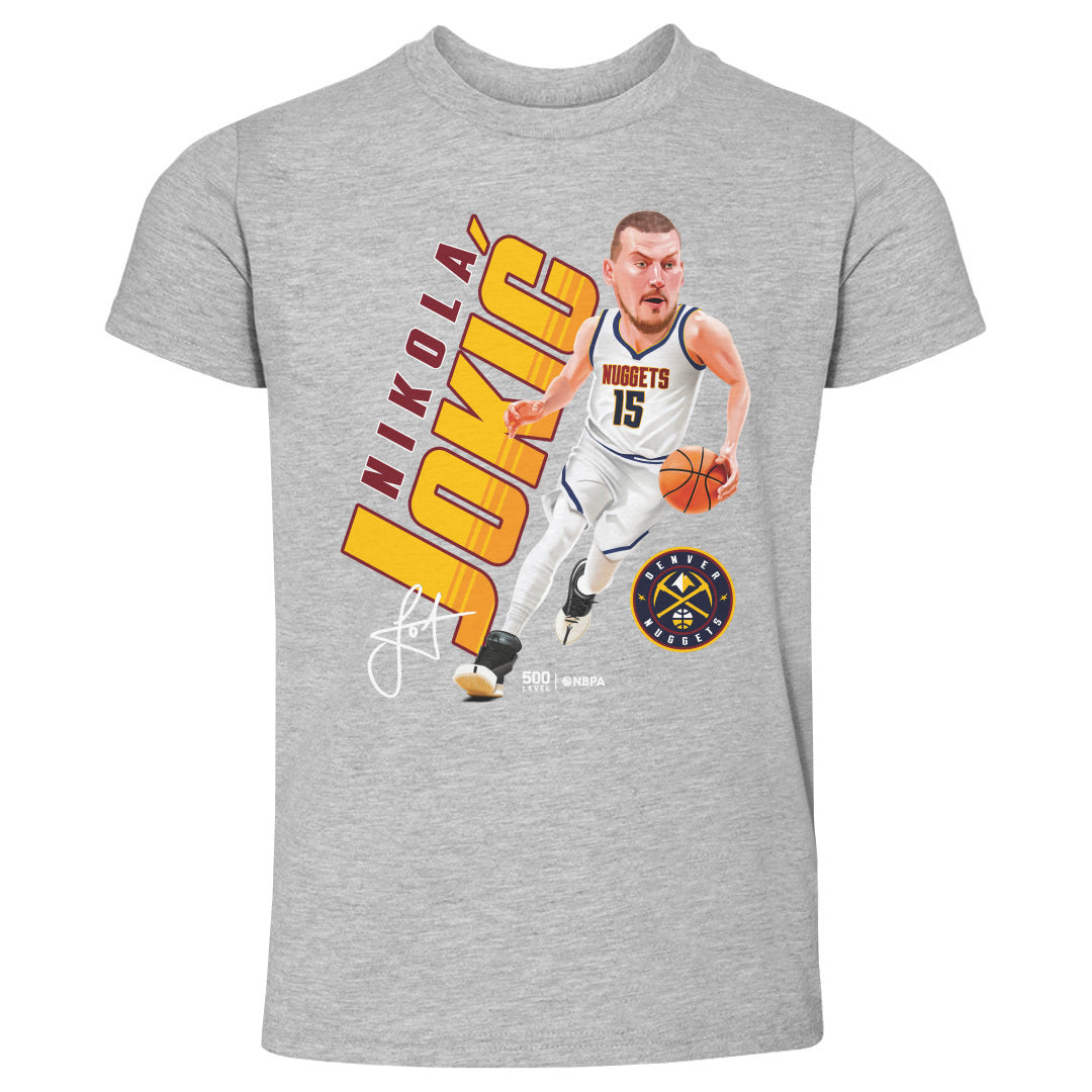 Nikola Jokic Denver Nuggets Caricature WHT