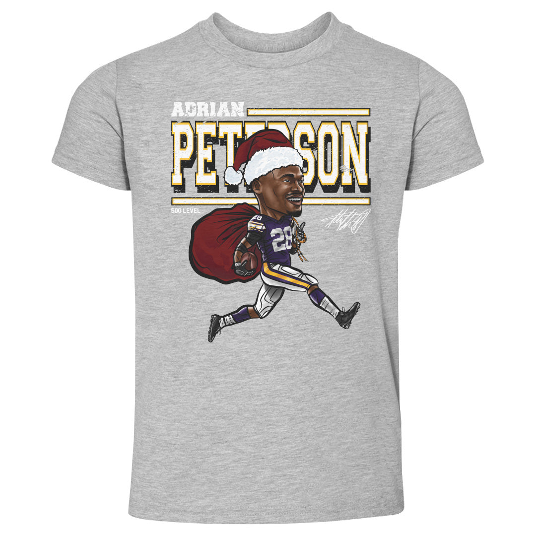 Adrian Peterson Minnesota Cartoon Santa Hat WHT