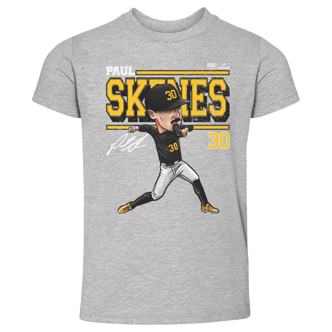 Paul Skenes Pittsburgh Cartoon WHT