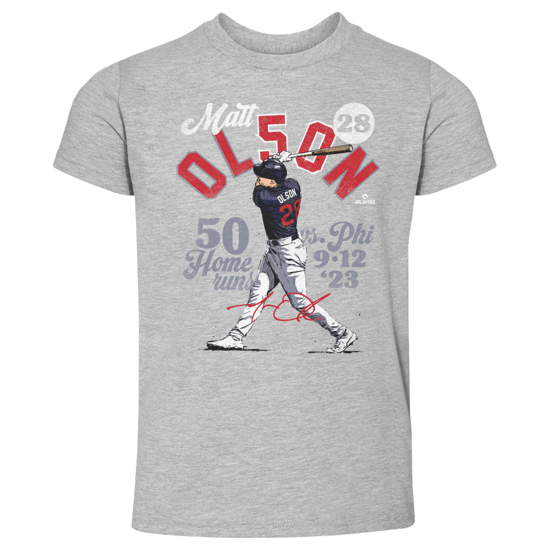 Matt Olson Atlanta 50 Homers WHT