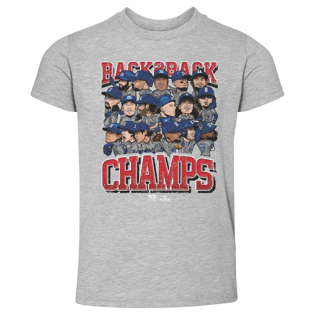 Los Angeles D Baseball Back 2 Back Champs 2025 WHT