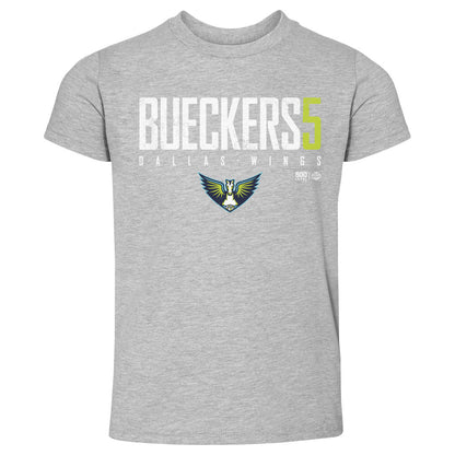 Paige Bueckers Dallas Wings Elite WHT Kids Toddler T Shirt 500 Level Officially Licensed Fan Gear