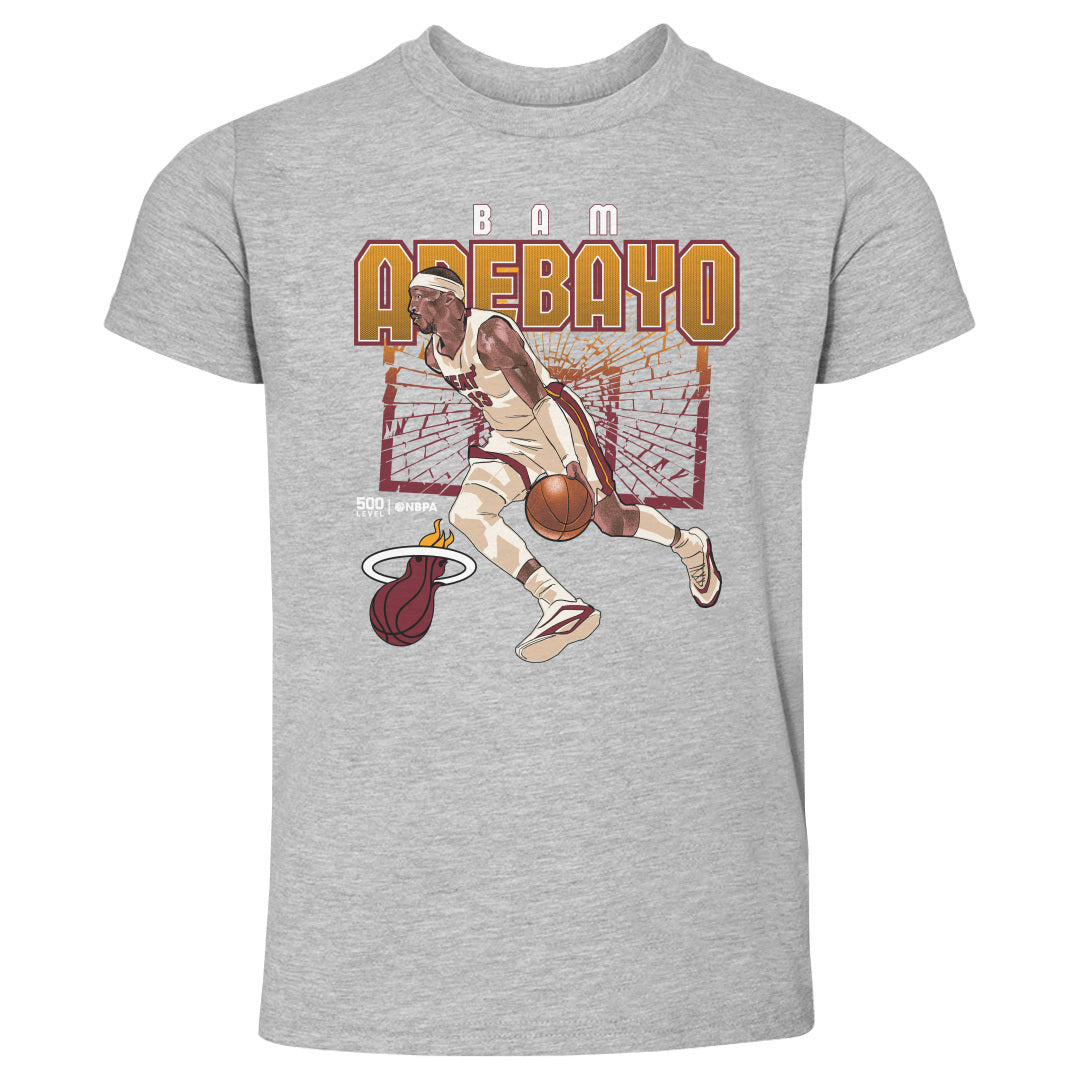Bam Adebayo Miami Heat Shattered WHT