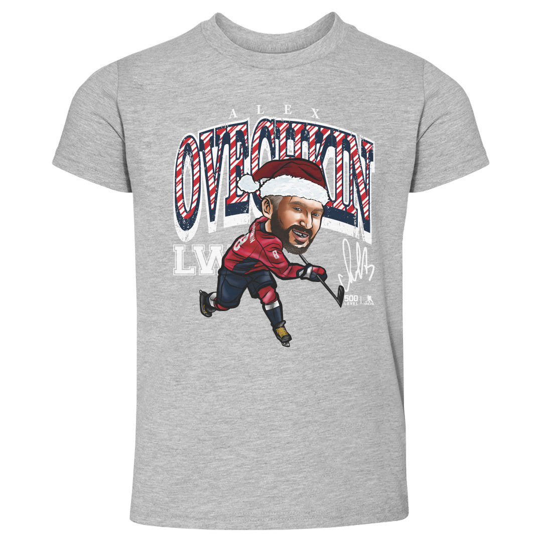 Alex Ovechkin Washington Cartoon Santa Hat WHT