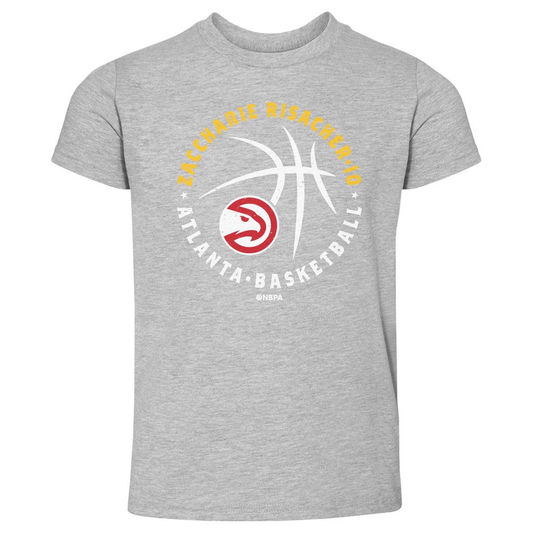 Zaccharie Risacher Atlanta Hawks Player Ball WHT