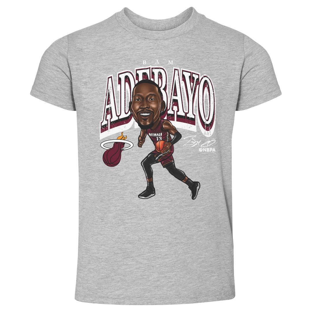 Bam Adebayo Miami Heat Cartoon WHT