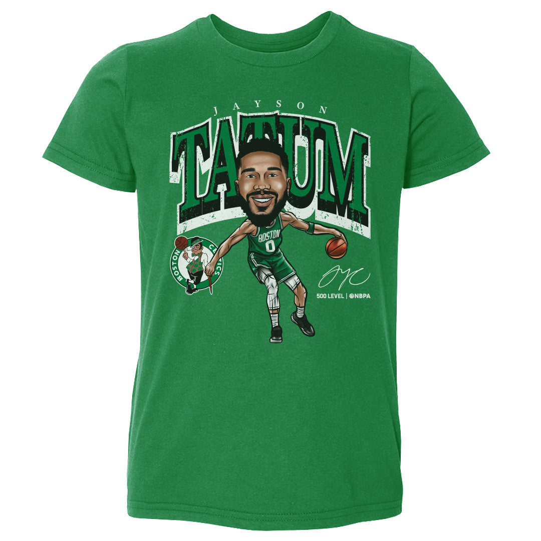 Jayson Tatum Boston Celtics Cartoon WHT