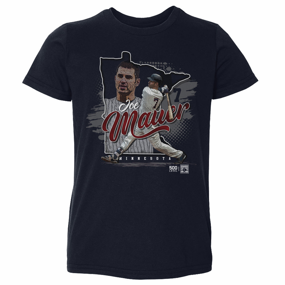 Joe Mauer Minnesota State Silhouette WHT