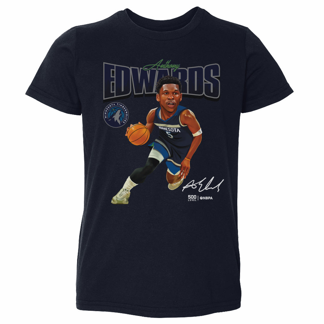 Anthony Edwards Minnesota Timberwolves Caricature WHT