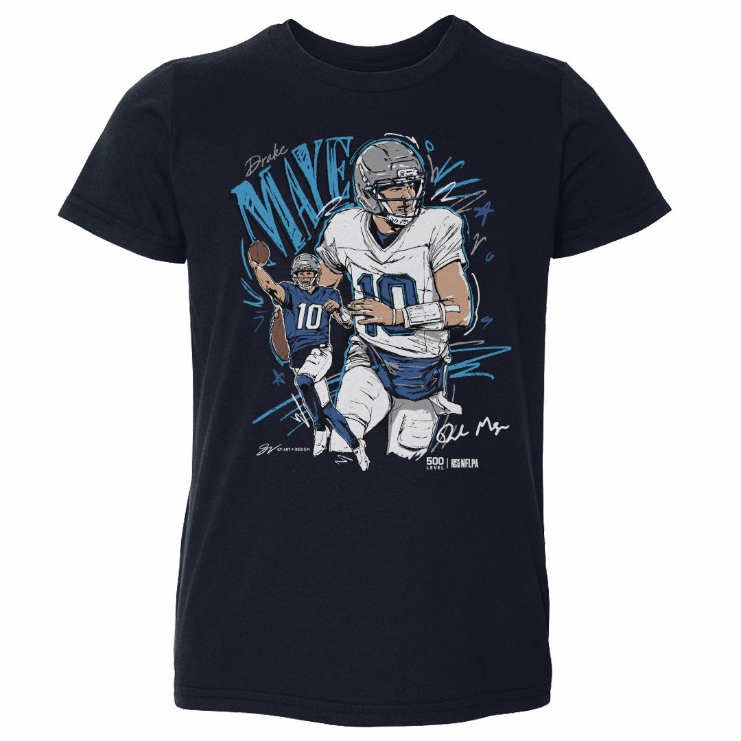 Drake Maye New England Scribble WHT