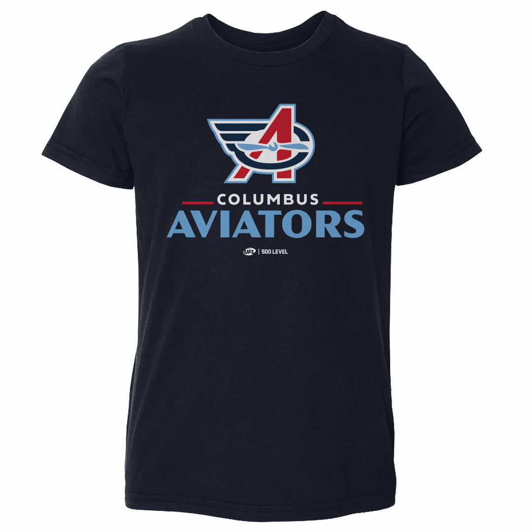 Columbus Aviators Primary Logo WHT