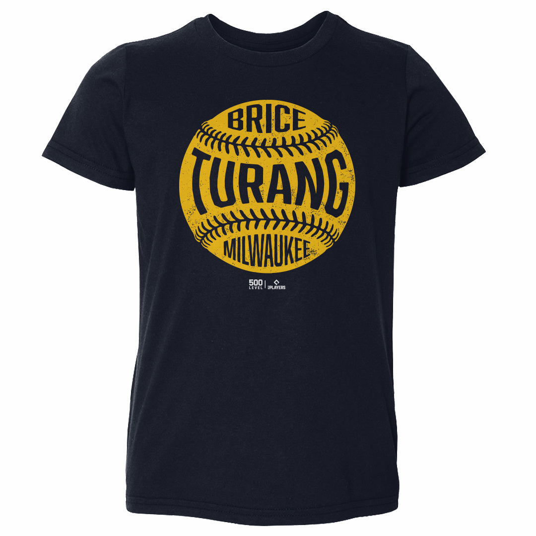 Brice Turang Milwaukee Vintage Baseball WHT