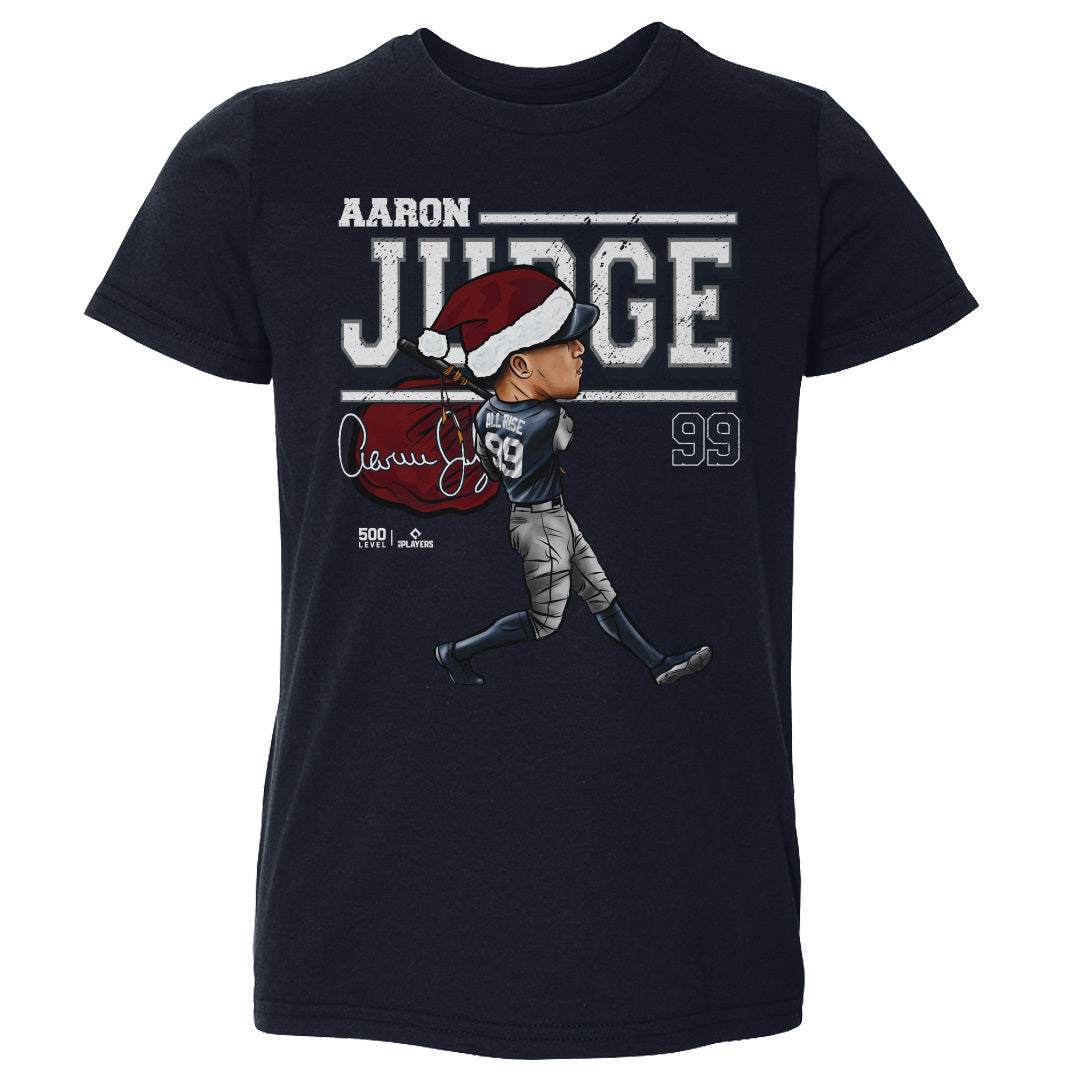Aaron Judge New York Y Cartoon Santa Hat WHT