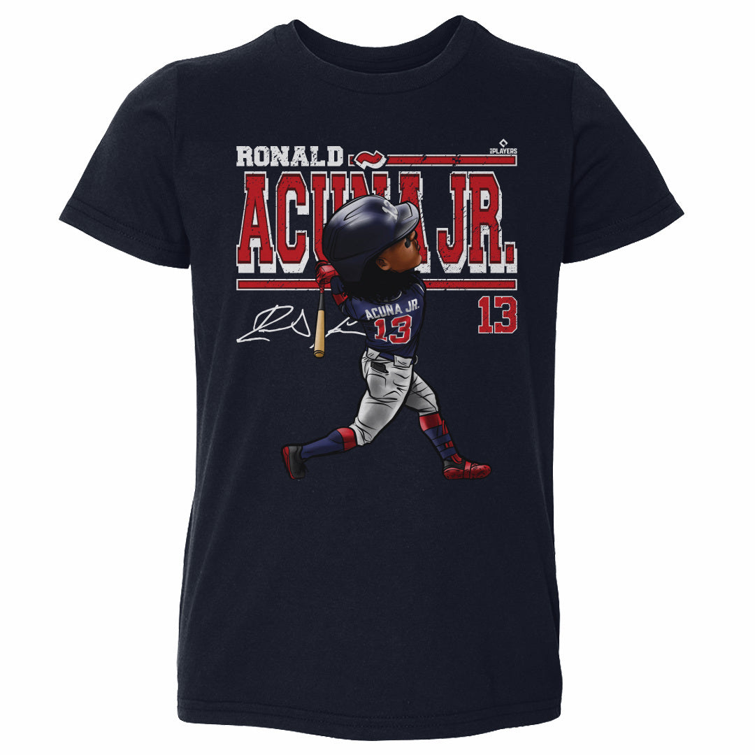 Ronald Acuna Jr. Cartoon WHT