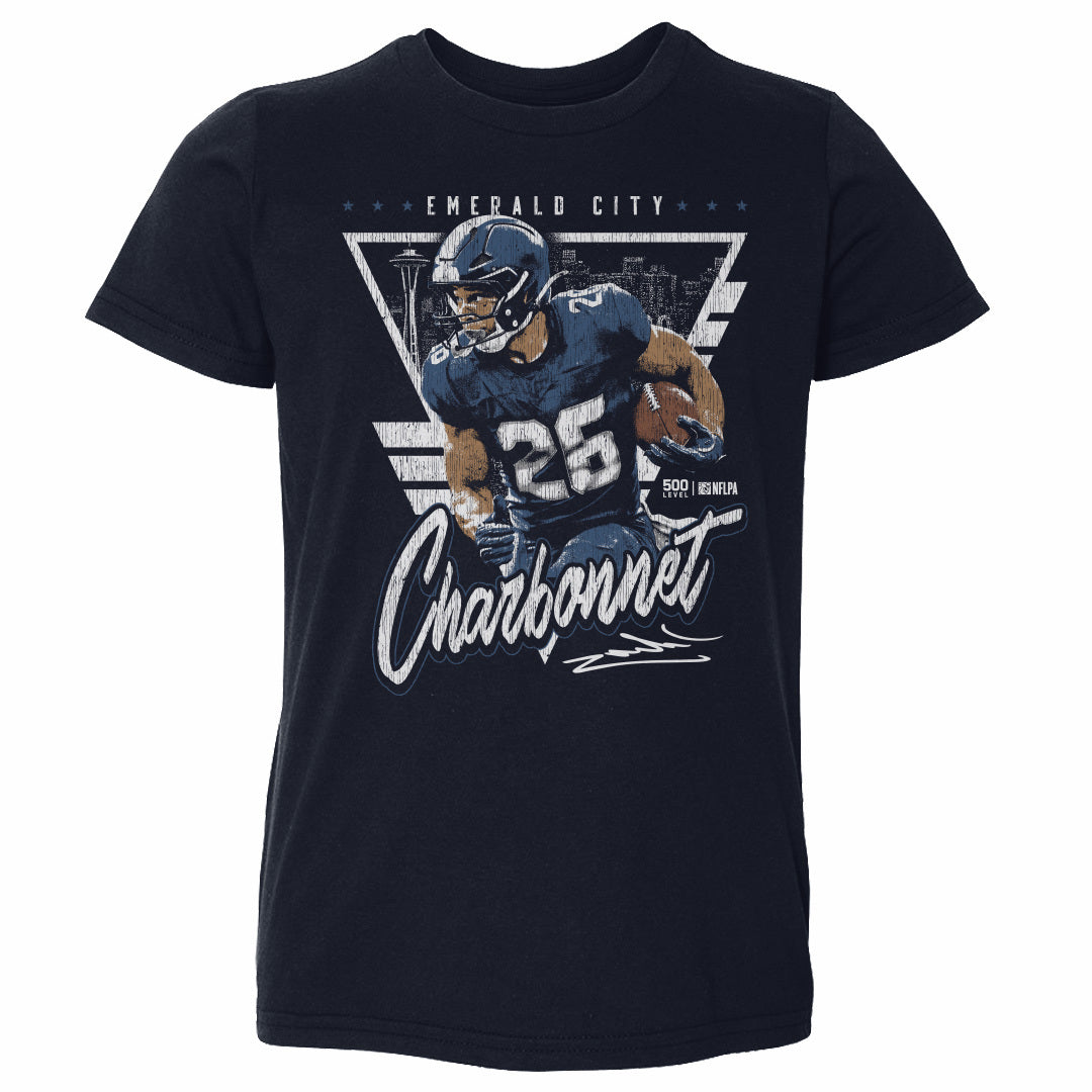 Zach Charbonnet Seattle Triangle Retro WHT