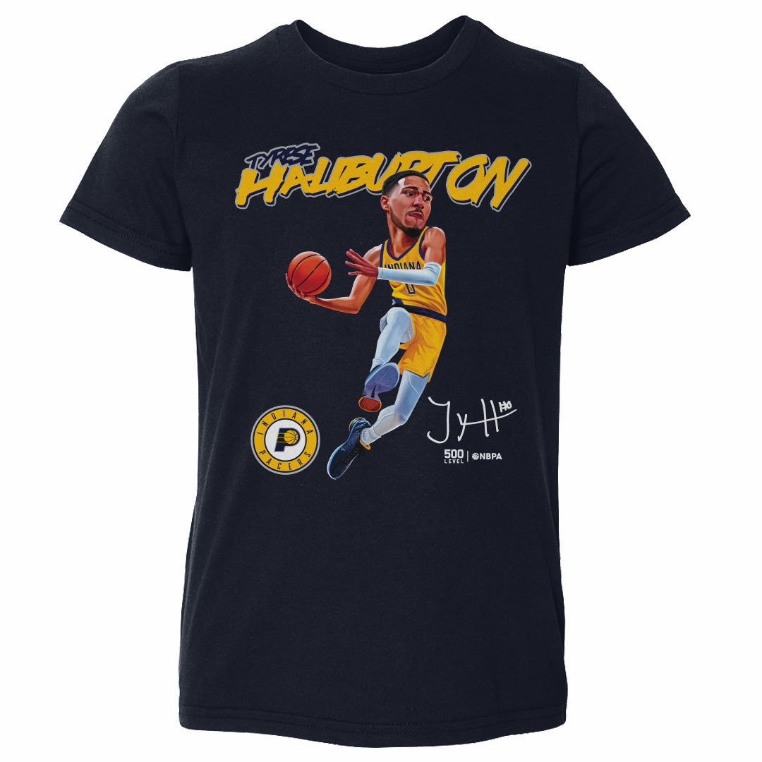 Tyrese Haliburton Indiana Pacers Caricature WHT