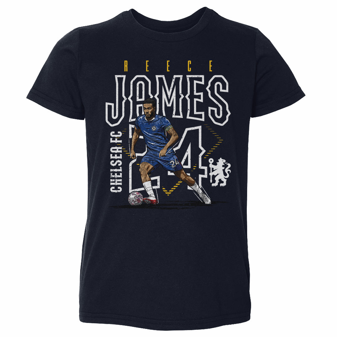 Reece James Chelsea FC Outline Number WHT