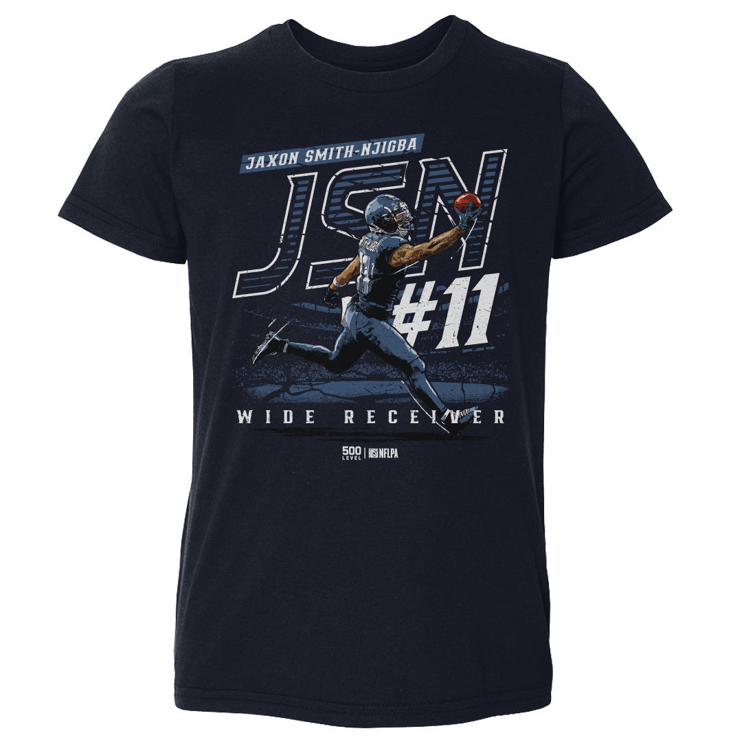Jaxon Smith-Njigba Seattle JSN Initials WHT