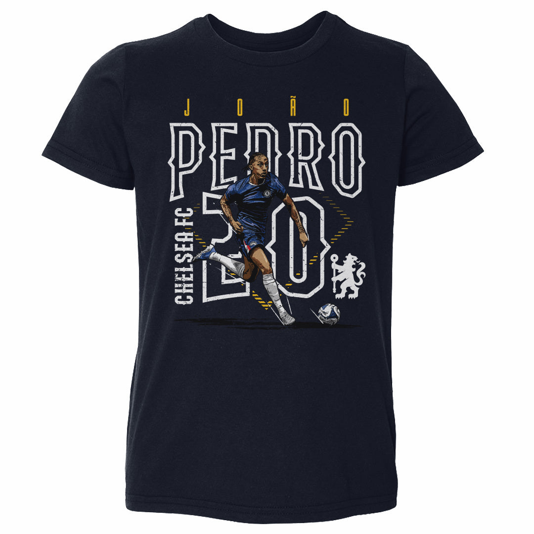Joao Pedro Chelsea FC Outline Number WHT