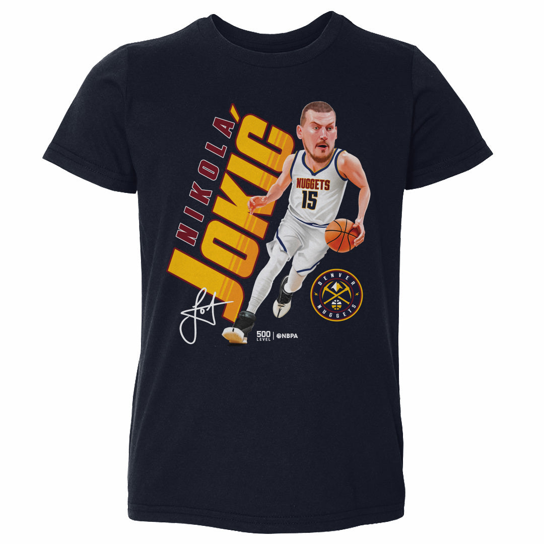 Nikola Jokic Denver Nuggets Caricature WHT