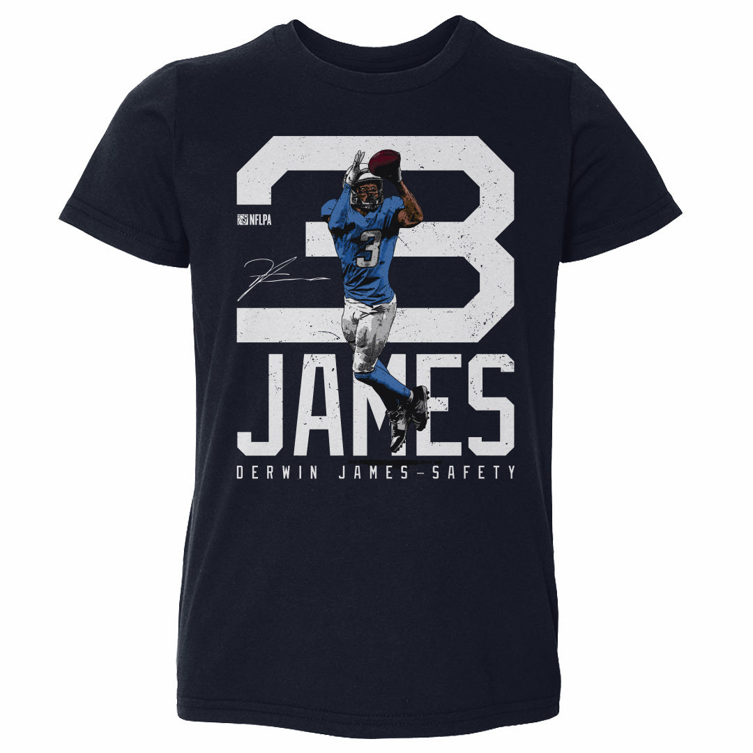 Derwin James Los Angeles C Bold Number WHT