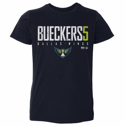 Paige Bueckers Dallas Wings Elite WHT Kids Toddler T Shirt 500 Level Officially Licensed Fan Gear