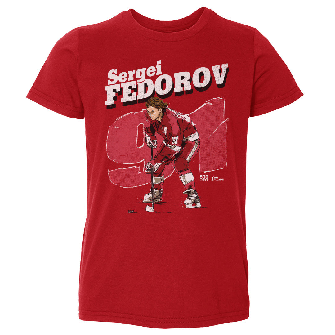 Sergei Fedorov Detroit Retro WHT